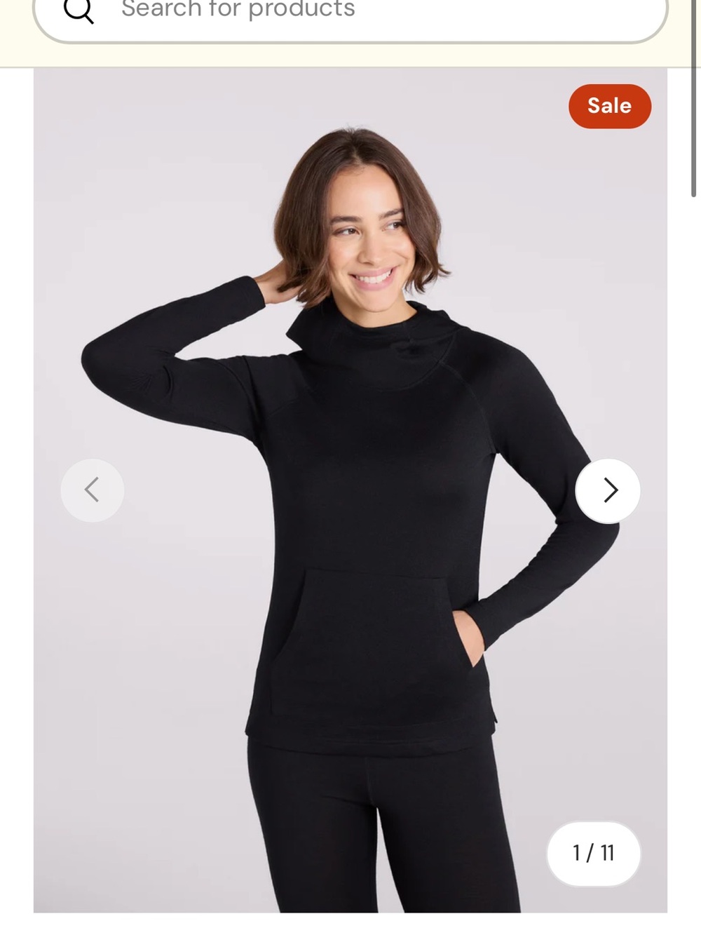 NWT EMS Womens Merino Hoodie